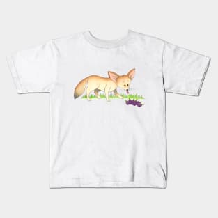 F is for Fennec Fox Kids T-Shirt